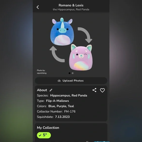 BNWT: 5” Lexis & Romano FlipAMallow by Squishmallow - Picture 12 of 12